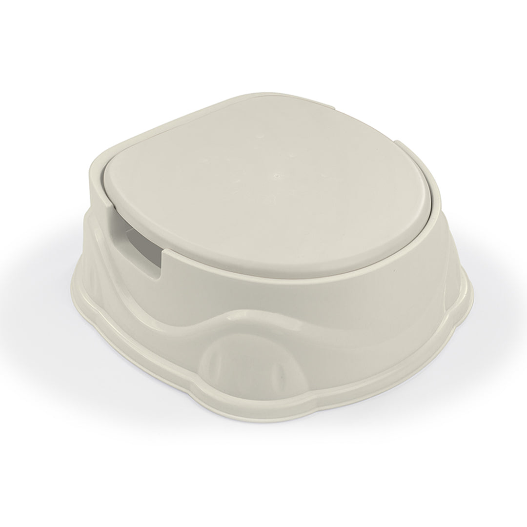 Dolu Nuve 3-in-1 Potty, Toilet Adapter, and Step Stool, Ergonomic Design, Beige