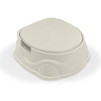 Dolu Nuve 3-in-1 Potty, Toilet Adapter, and Step Stool, Ergonomic Design, Beige (Open Box)