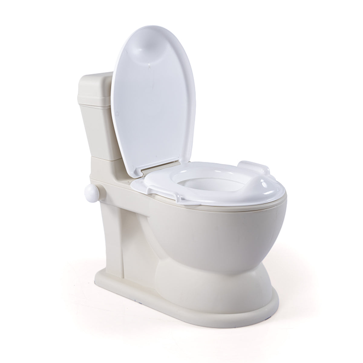 Dolu Nuve Educational XL Potty, Flip-Top Lid for Children, Beige (Open Box) - VMInnovations