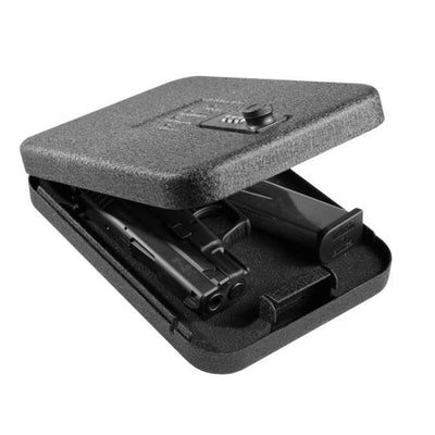 GunVault NanoVault TSA Approved Portable Travel Combo Lock Gun Safe (Open Box)