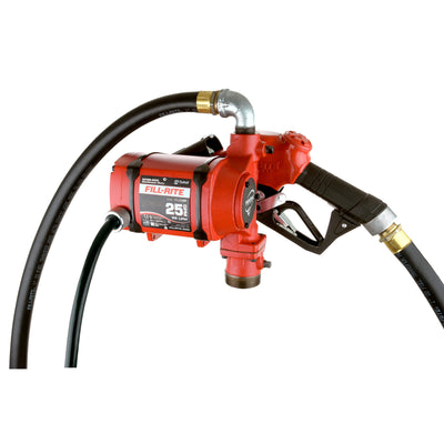 Fill-Rite 25 GPM Duty Bung Mount Fuel Transfer Pump w/Hose & Nozzle (Used)