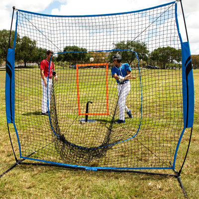Training Equipment Baseball Pitching/Batting Net, Blue and Orange (Open Box)