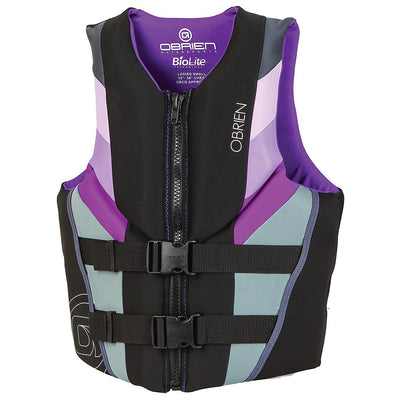 O'Brien Watersports Women's Focus Life Jacket Vest, Purple, Size Lg (Open Box)