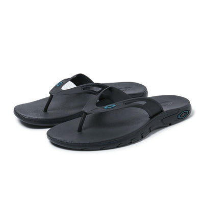 Oakley Comfort Ellipse Flip Flop Summer Sandals, Men's Size 12, Black (Open Box)