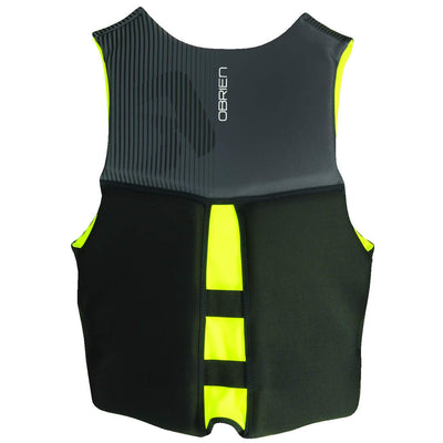 O'Brien Watersports Mens Flex V-Back Lightweight Life Jacket, Yellow, Size Large - VMInnovations