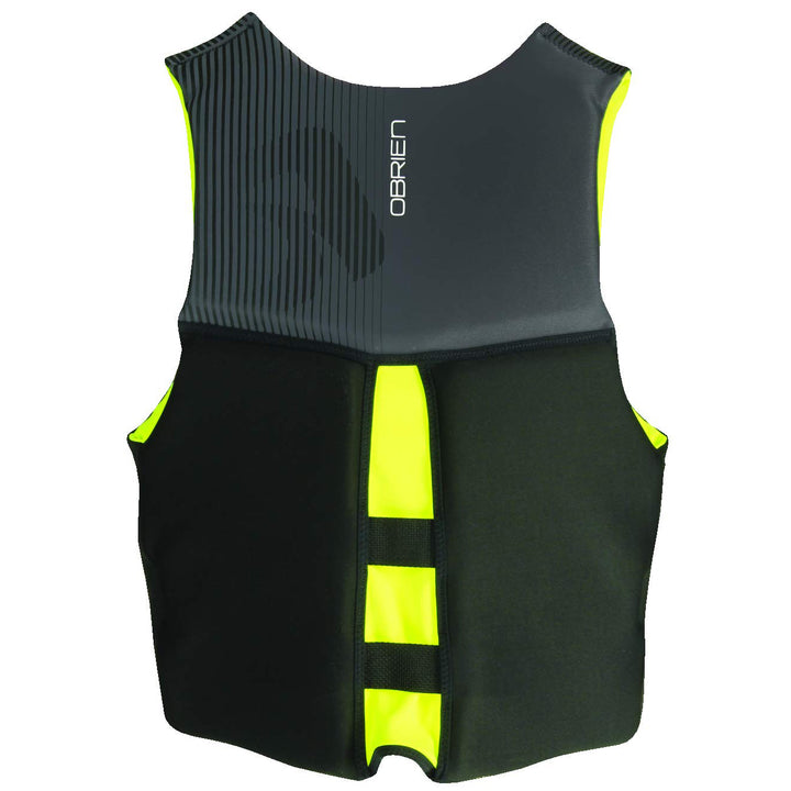 O'Brien Watersports Mens Flex V-Back Lightweight Life Jacket, Yellow, Size Large
