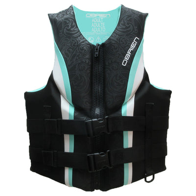 O'Brien Impulse Teal Adult Women Neo Wakeboard Life Jacket Vest, Large (Used)