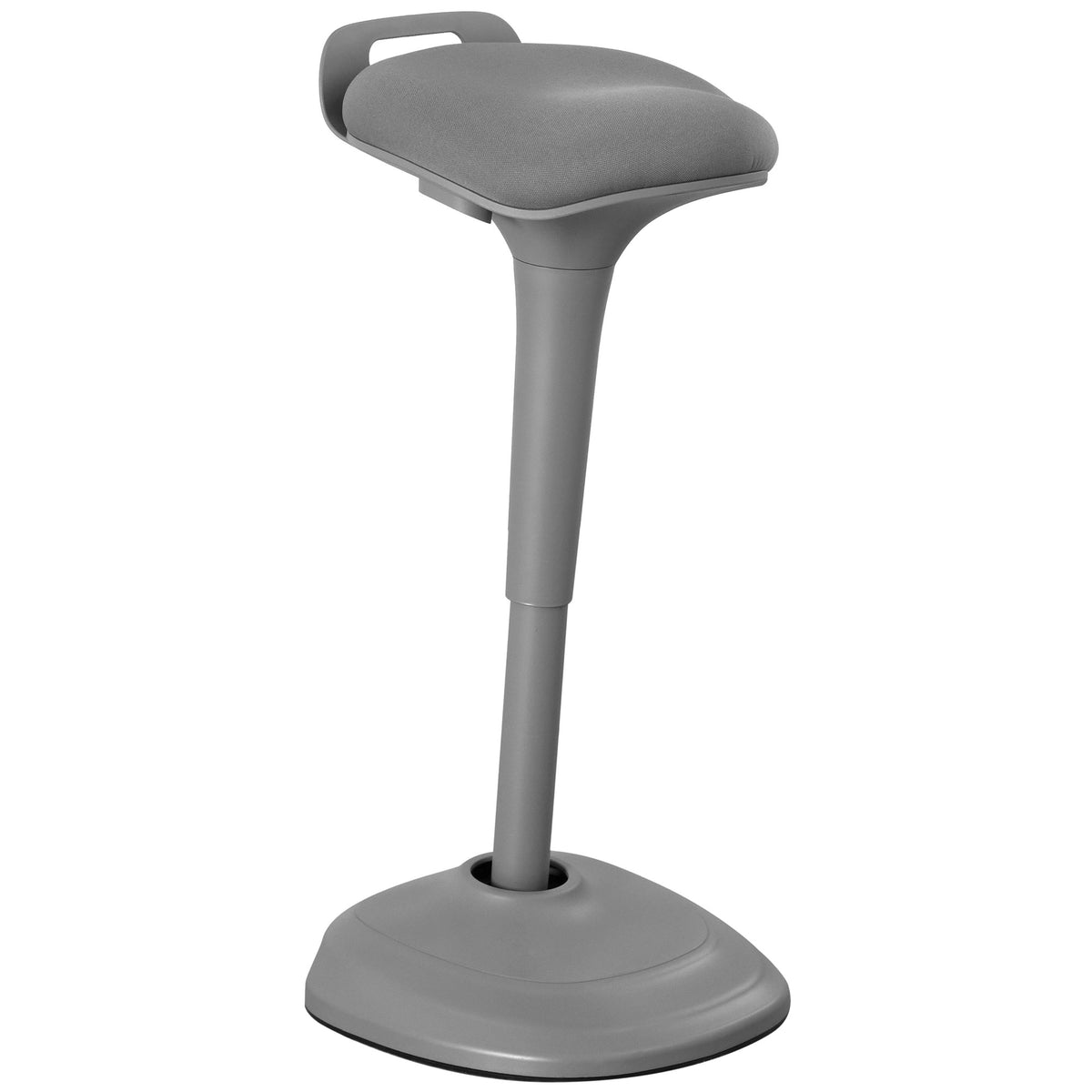 Living Essentials Forte Office Adjustable 360 Swivel Wobble Stool, Gray (Used)