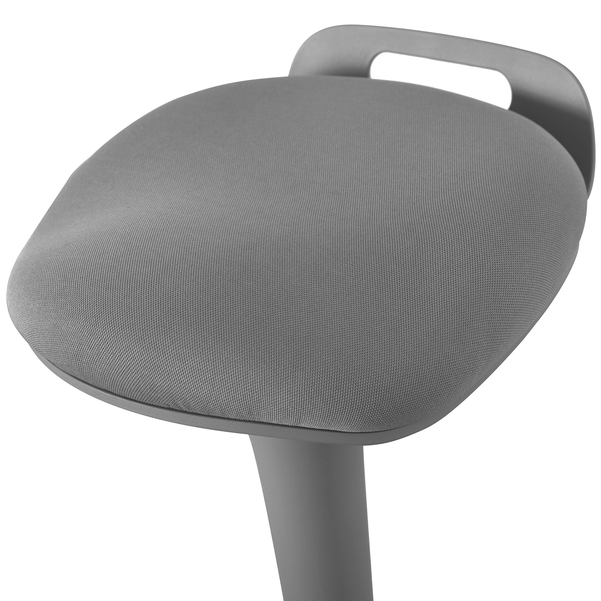 Living Essentials Forte Office Adjustable 360 Swivel Wobble Stool, Gray (Used)