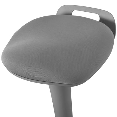Living Essentials Forte Office Adjustable 360 Swivel Wobble Stool, Gray (Used)