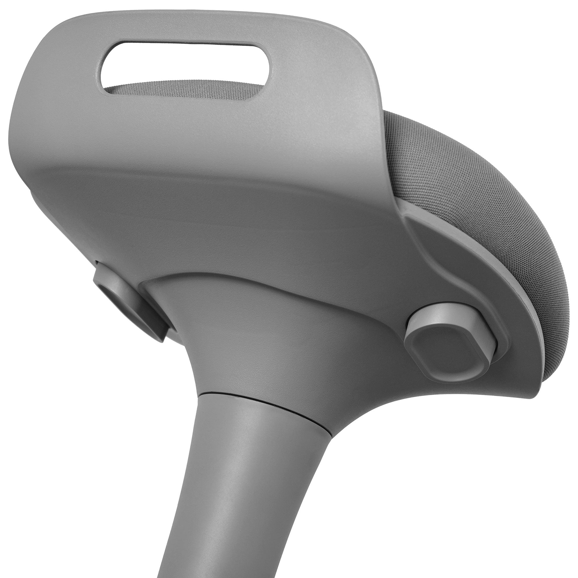 Living Essentials Forte Office Adjustable 360 Swivel Wobble Stool, Gray (Used)