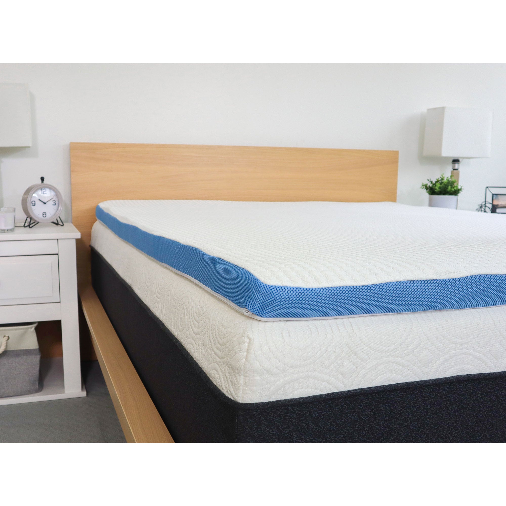 I Love Pillow Cold Infused Memory Foam Copper Mattress Topper, Twin XL(Open Box) - VMInnovations