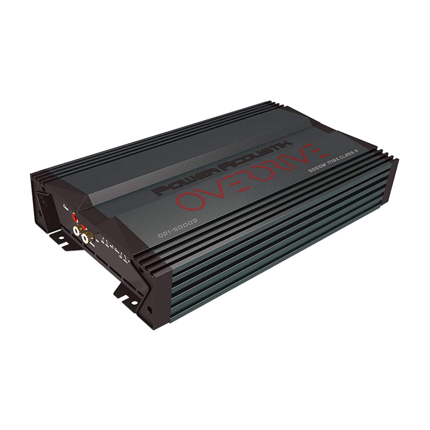 Power Acoustik Monoblock Amplifier and 2500 Watt Subwoofer, Black (2 Pack)