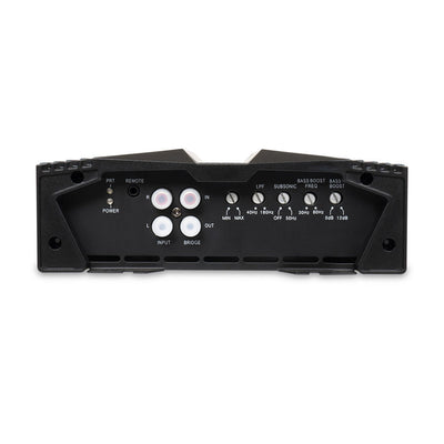 Power Acoustik Monoblock Amplifier and 2500 Watt Subwoofer, Black (2 Pack)