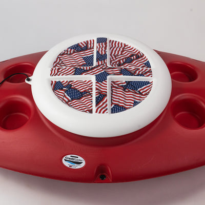 CreekKooler American Flag Insulated Floating Cooler Lid, 30 Quarts (Lid Only) - VMInnovations