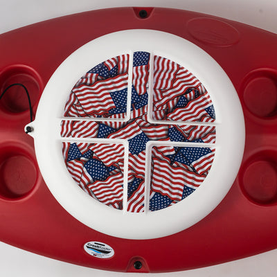 CreekKooler American Flag Insulated Floating Cooler Lid, 30 Quarts (Lid Only) - VMInnovations