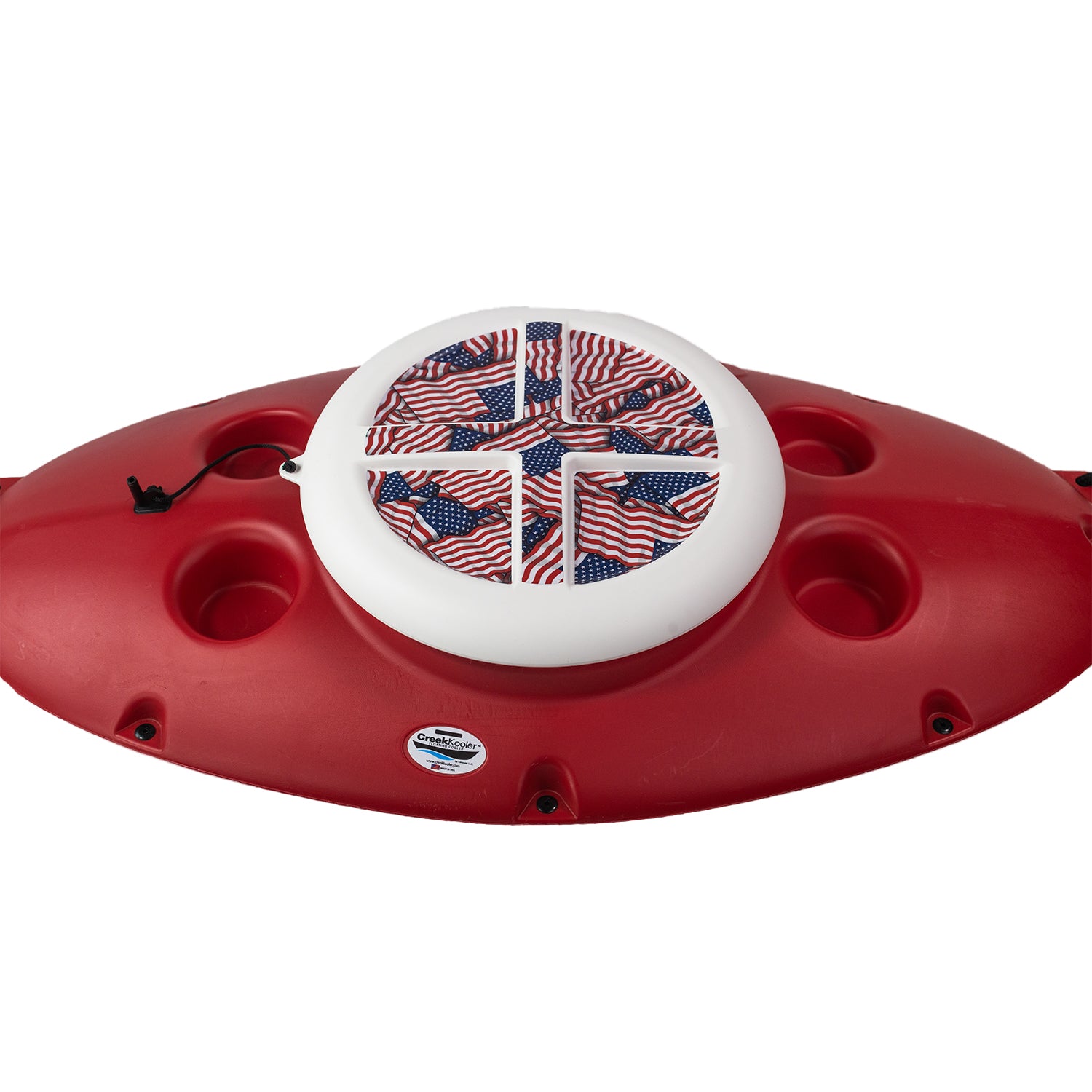 CreekKooler American Flag Insulated Floating Cooler Lid, 30 Quarts (Lid Only) - VMInnovations