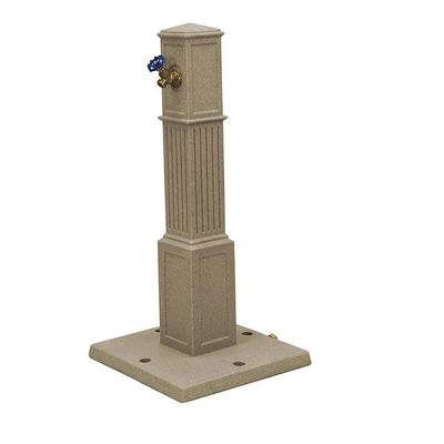 Good Ideas Oasis Garden Outdoor Backyard Patio Hose Tap, Sandstone (Open Box)
