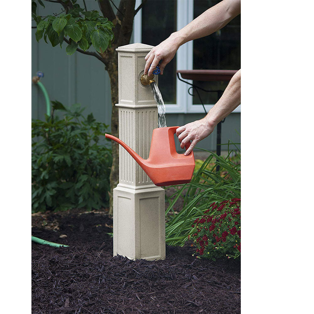 Good Ideas Oasis Garden Outdoor Backyard Patio Hose Tap, Sandstone (Open Box)