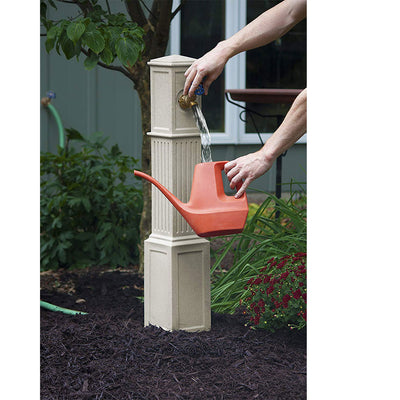 Good Ideas Oasis Garden Outdoor Backyard Patio Hose Tap, Sandstone (Open Box)