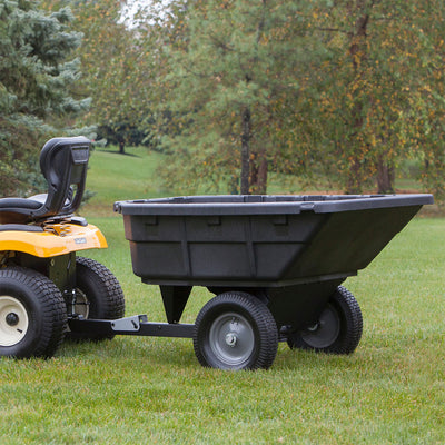 Ohio Steel 1000P-SD 15 Cubic Foot Swivel Garden Tractor and Lawnmower Dump Cart