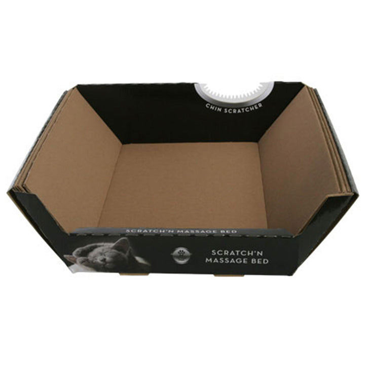 Omega Paw Cardboard Pet Ripple Board Scratch'n Massage Cat Bed (Open Box) - VMInnovations