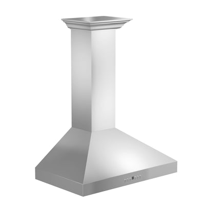 ZLINE KL3CRN 36 Inch Mount Wall Range Hood With Crown Molding, Stainless Steel