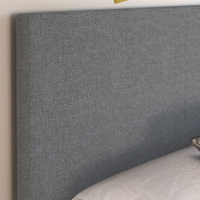 Boyd Sleep Montana Queen Bed Frame Foundation and Headboard, Grey (Used)
