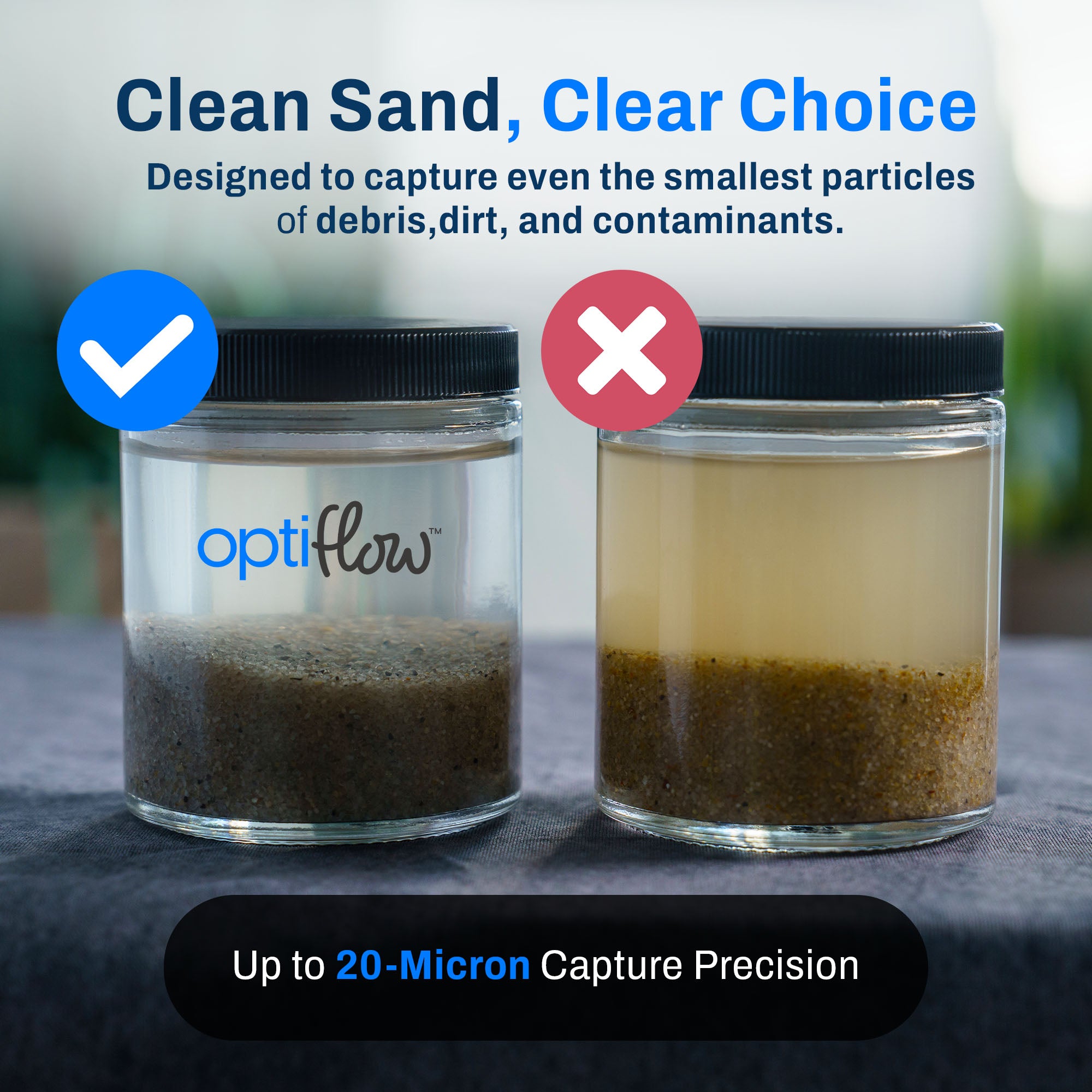 OptiFlow 50 Lb Pool Filtration Angular Sand with Pure Silica Formula, 56 Pack