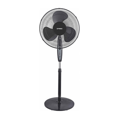 Optimus F-1672BK 16 Inch Home Adjustable Height Oscillating Pedestal Fan, Black