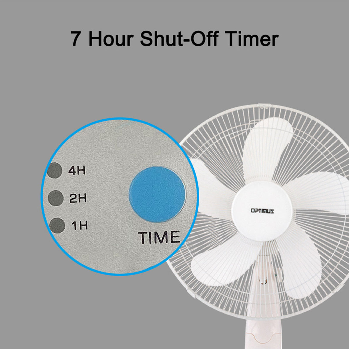Optimus F-1760 16 inch Oscillating Stand Fan with 3 Speeds and Remote Control
