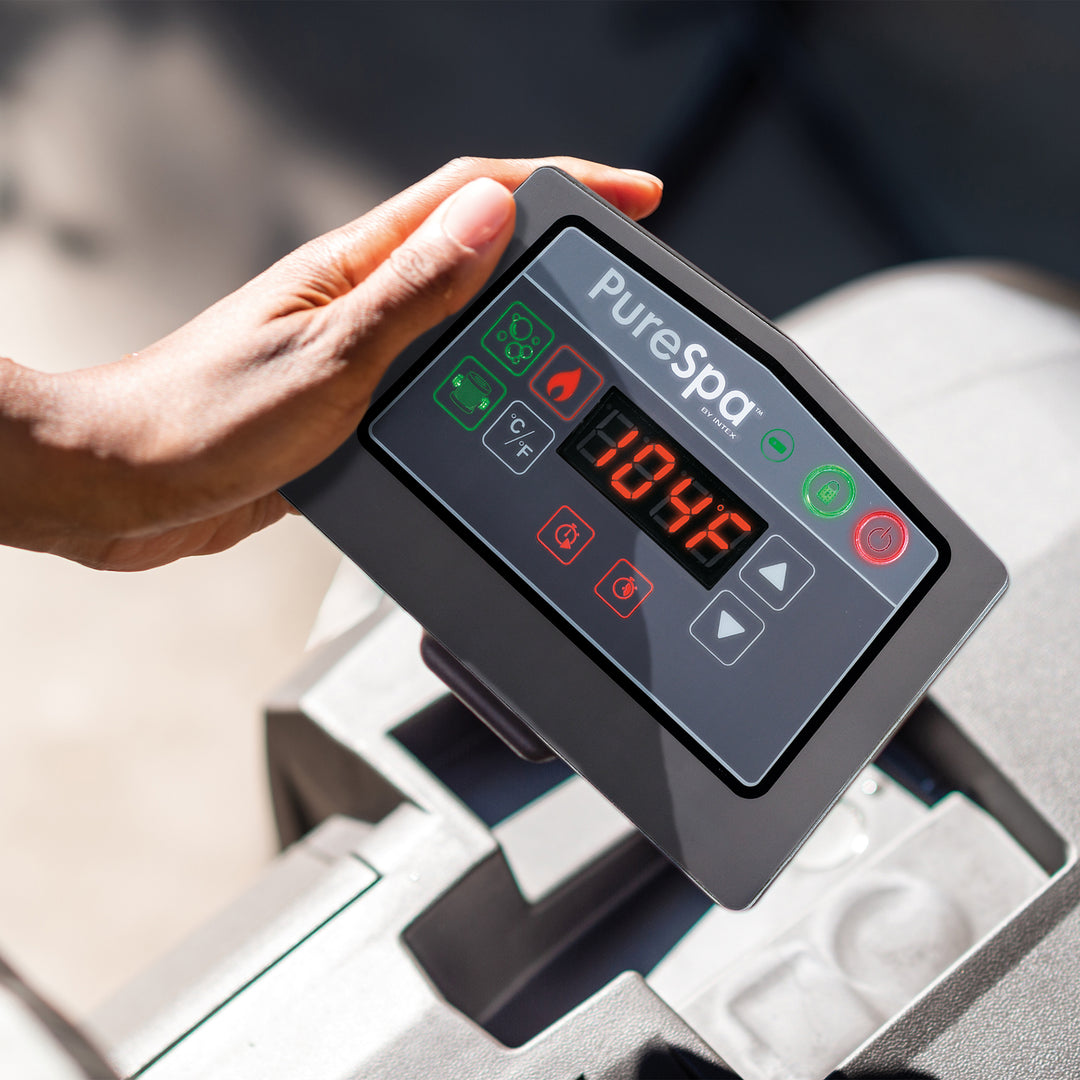 Intex PureSpa Plus 6 Person Inflatable Hot Tub with Adjustable Seats (2 Pack)