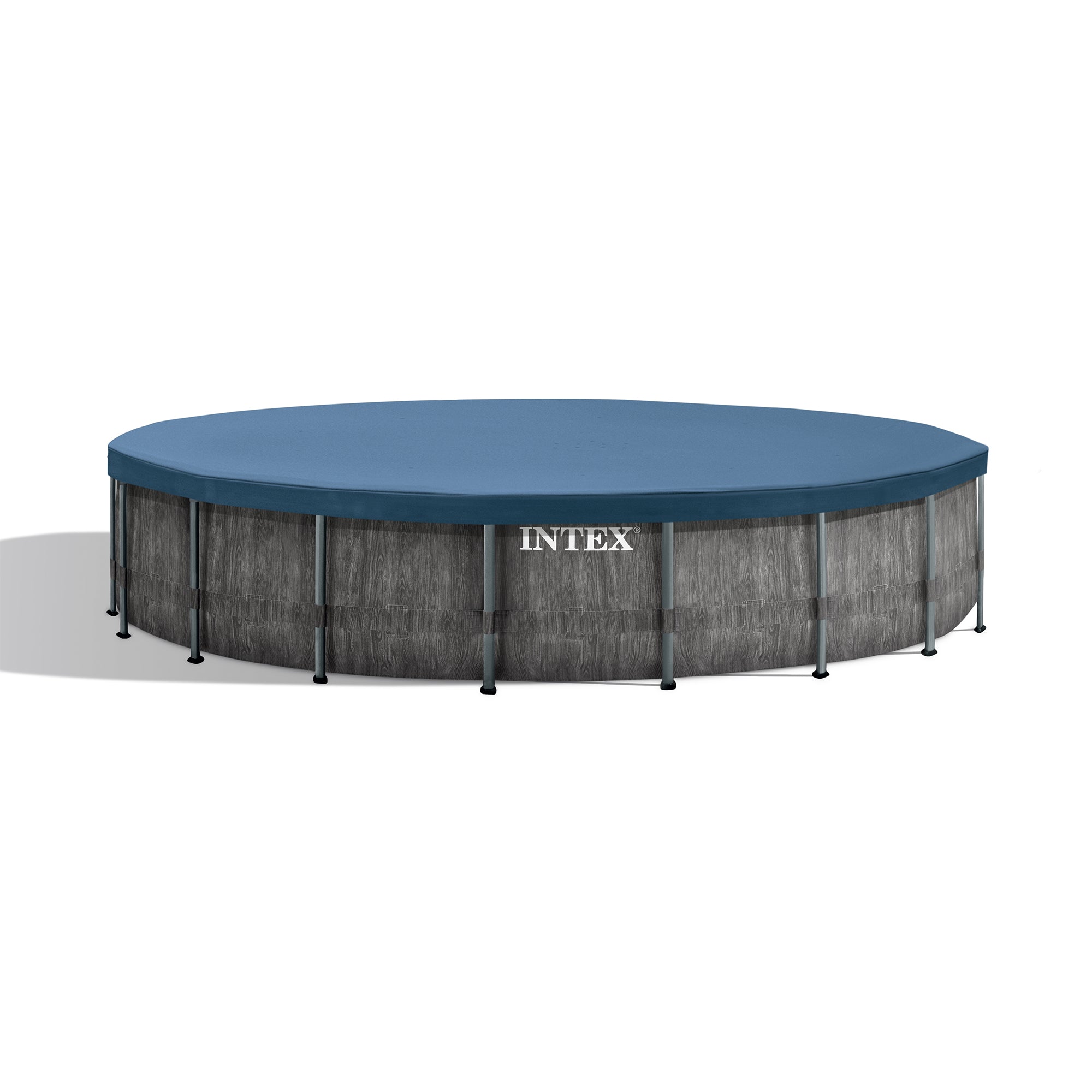 Intex Greywood 18ft x 48in Frame Above Ground Swimming Pool Set & Chlorine Tabs