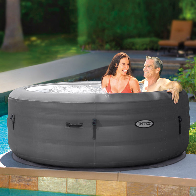 Intex Simple Spa 77in x 26in Inflatable Hot Tub with Filter Pump & Cover (Used)