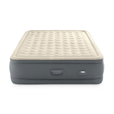 Intex PremAire II Fiber-Tech Elevated Air Mattress with Built In Pump, Queen