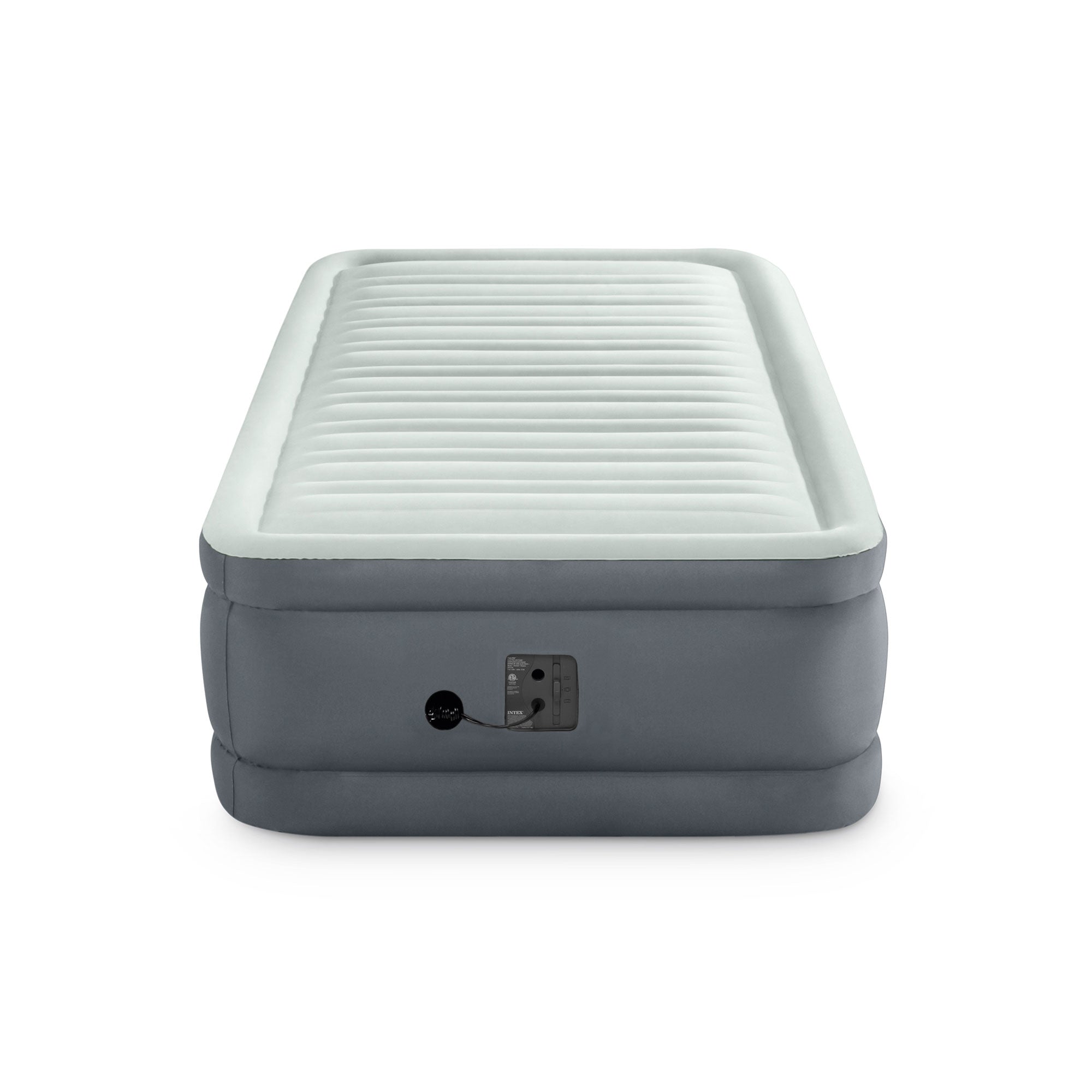 Intex PremAire I Fiber-Tech Air Mattress Bed with Built-In Pump, Twin (Used) - VMInnovations