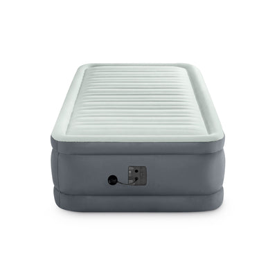 Intex PremAire I Fiber-Tech Air Mattress Bed with Built-In Pump, Twin (Used) - VMInnovations