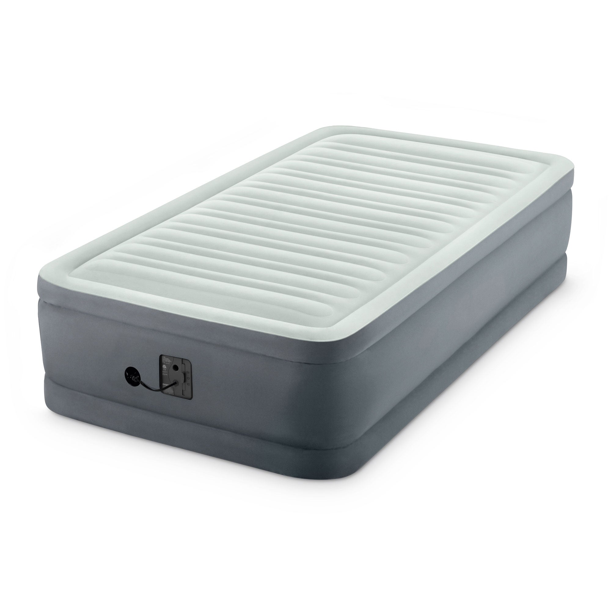 Intex PremAire I Fiber-Tech Air Mattress Bed with Built-In Pump, Twin (Used) - VMInnovations