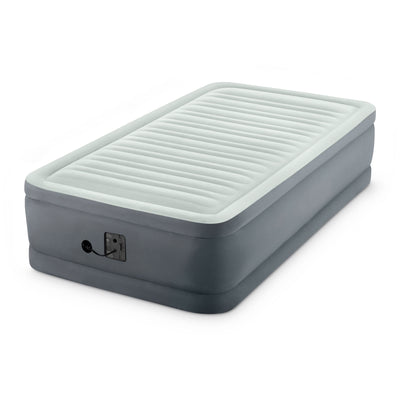 Intex PremAire I Fiber-Tech Air Mattress Bed with Built-In Pump, Twin (Used) - VMInnovations