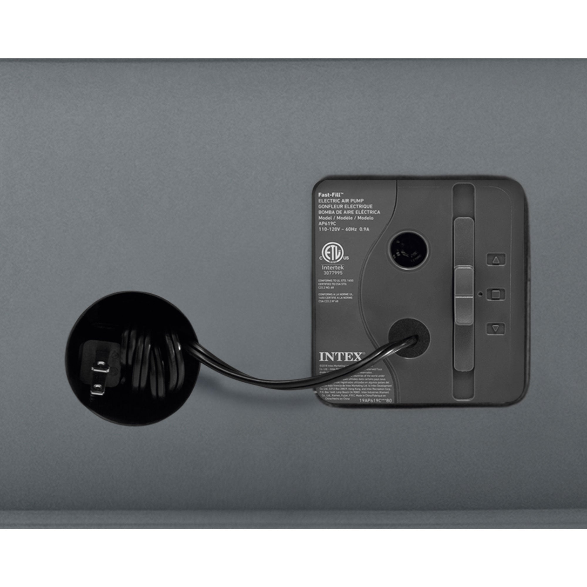 Intex PremAire I Fiber-Tech Air Mattress Bed with Built-In Pump, Twin (Used) - VMInnovations