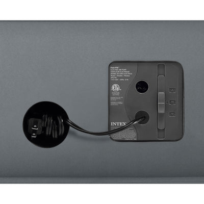 Intex PremAire I Fiber-Tech Air Mattress Bed with Built-In Pump, Twin (Used) - VMInnovations
