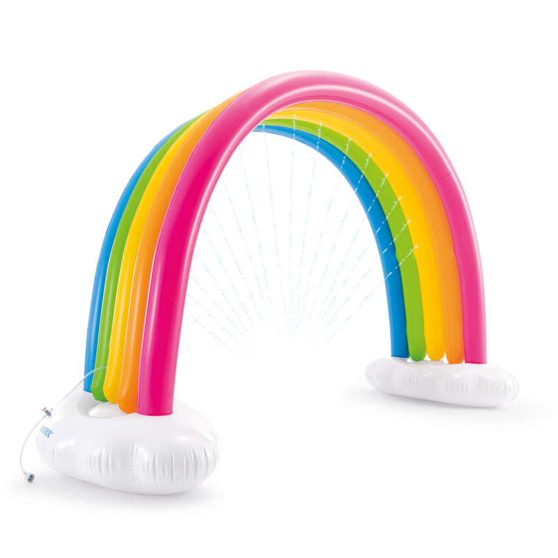 Intex Inflatable Rainbow Cloud Outdoor Kids Play Sprinkler, Ages 3 & Up (Used)