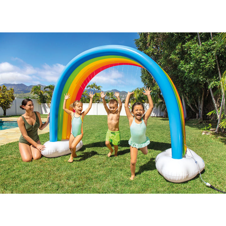 Intex Inflatable Rainbow Cloud Outdoor Kids Play Sprinkler, Ages 3 & Up (Used)