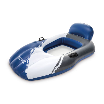 Intex Floating Mesh Lounge Chair Float Lounger w/ Cupholder (Open Box) - VMInnovations