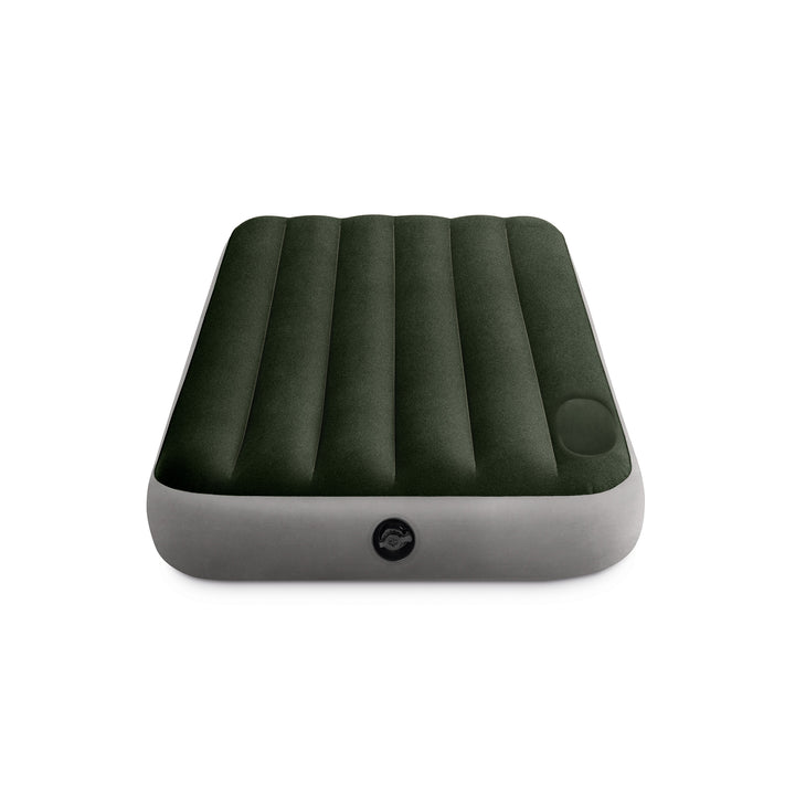 Intex Dura-Beam Standard Series Downy Airbed with Built-In Foot Pump, Twin Size - VMInnovations