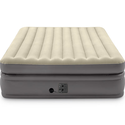 Intex 64163EP Comfort Elevated Portable Airbed with Fiber-Tech Technology, Queen