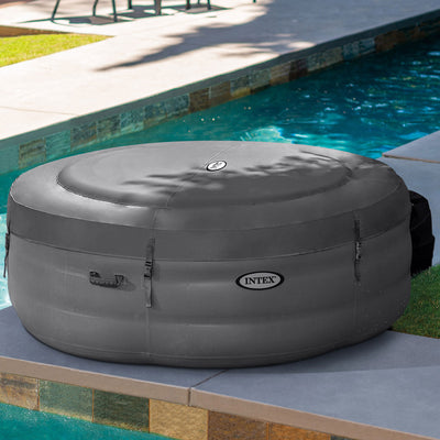 Intex SimpleSpa 4 Person Inflatable Portable Hot Tub w/ Energy Efficient Cover