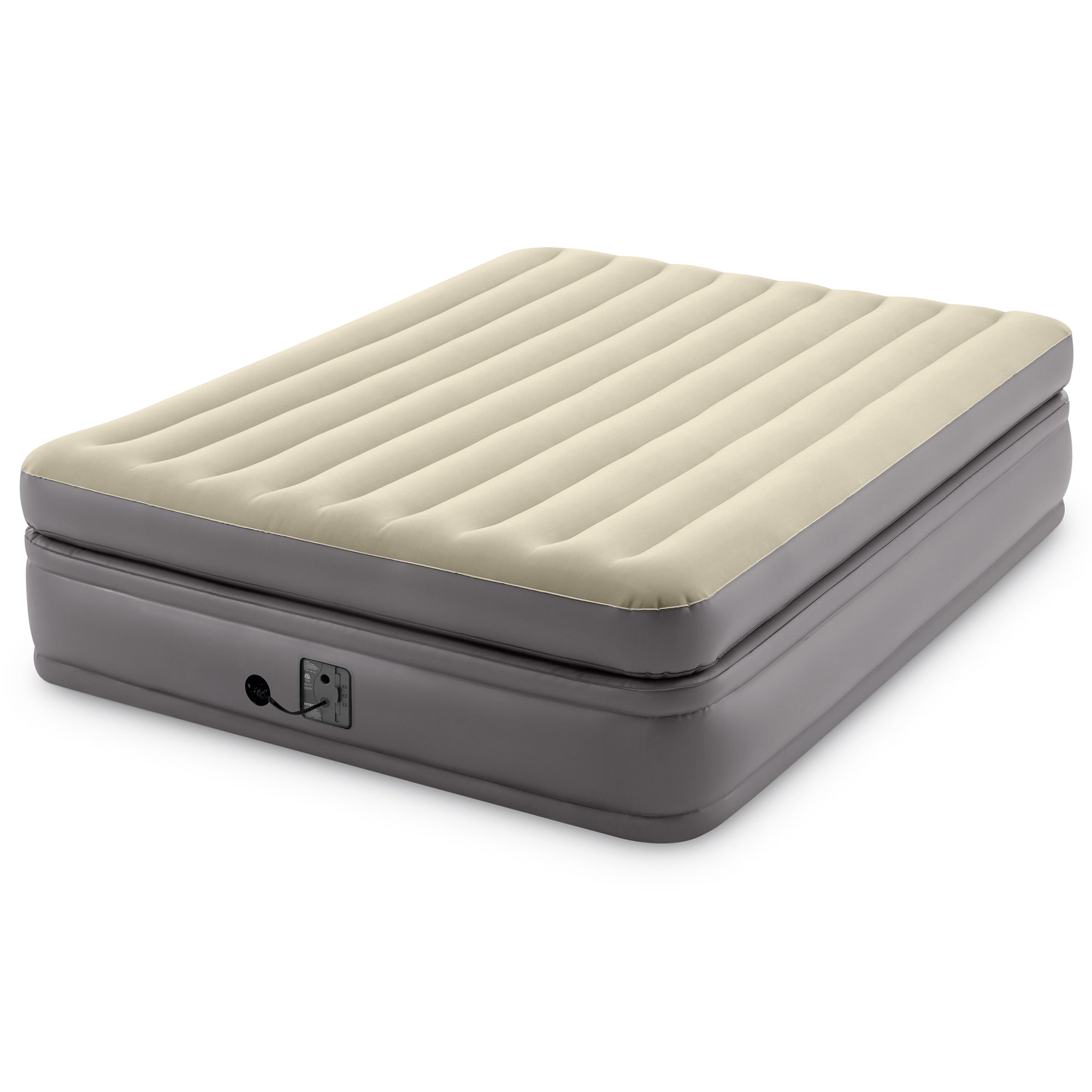 Intex 64163EP Comfort Elevated Portable Airbed with Fiber-Tech Technology, Queen