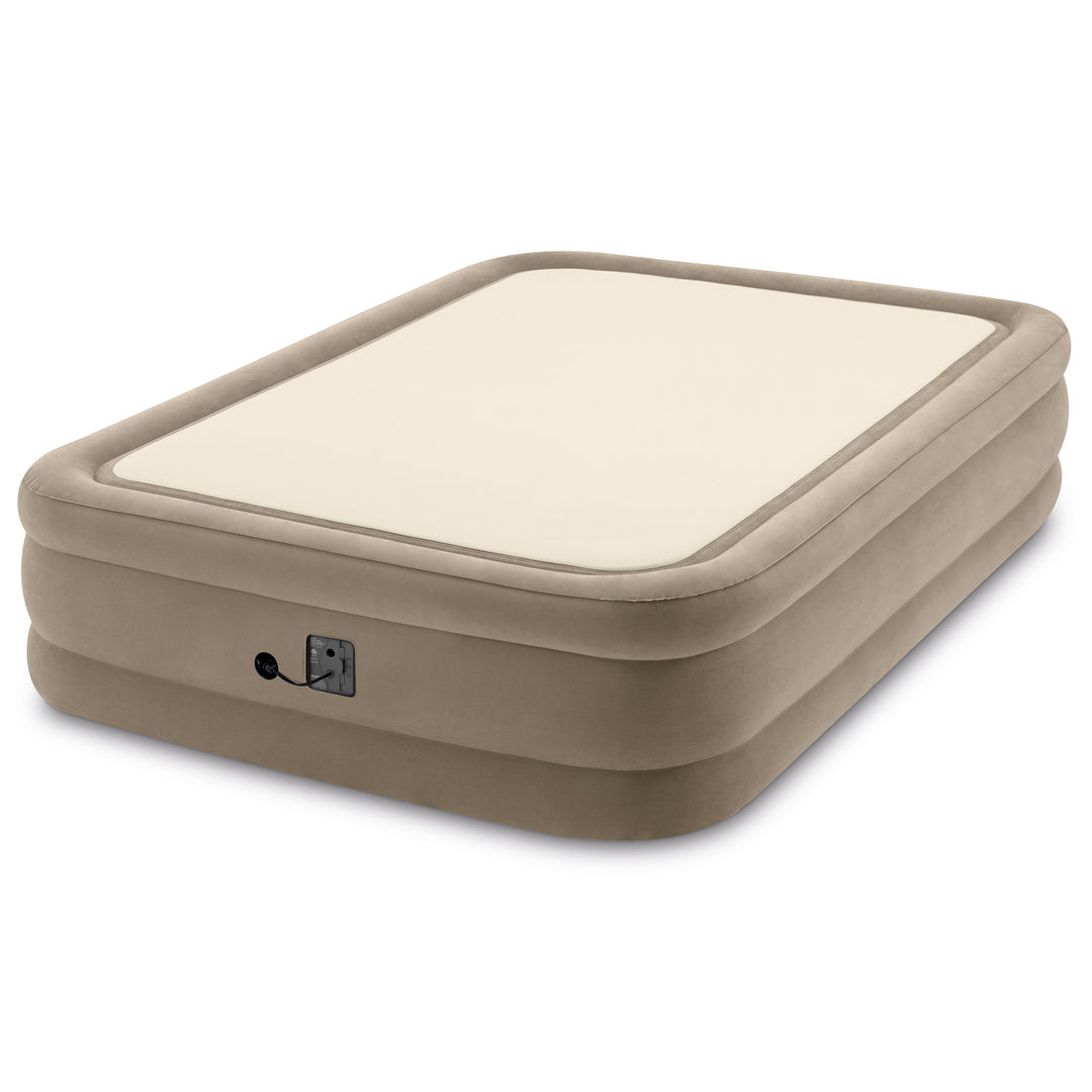 Intex 64477ED Queen Size Thermalux Airbed with Fiber-Tech Technology, Gold(Used) - VMInnovations