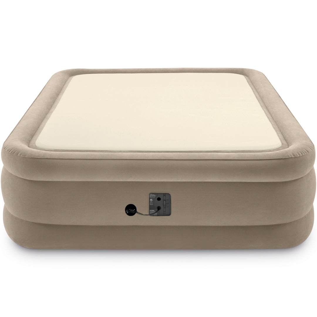 Intex 64477ED Queen Size Thermalux Airbed with Fiber-Tech Technology, Gold(Used) - VMInnovations